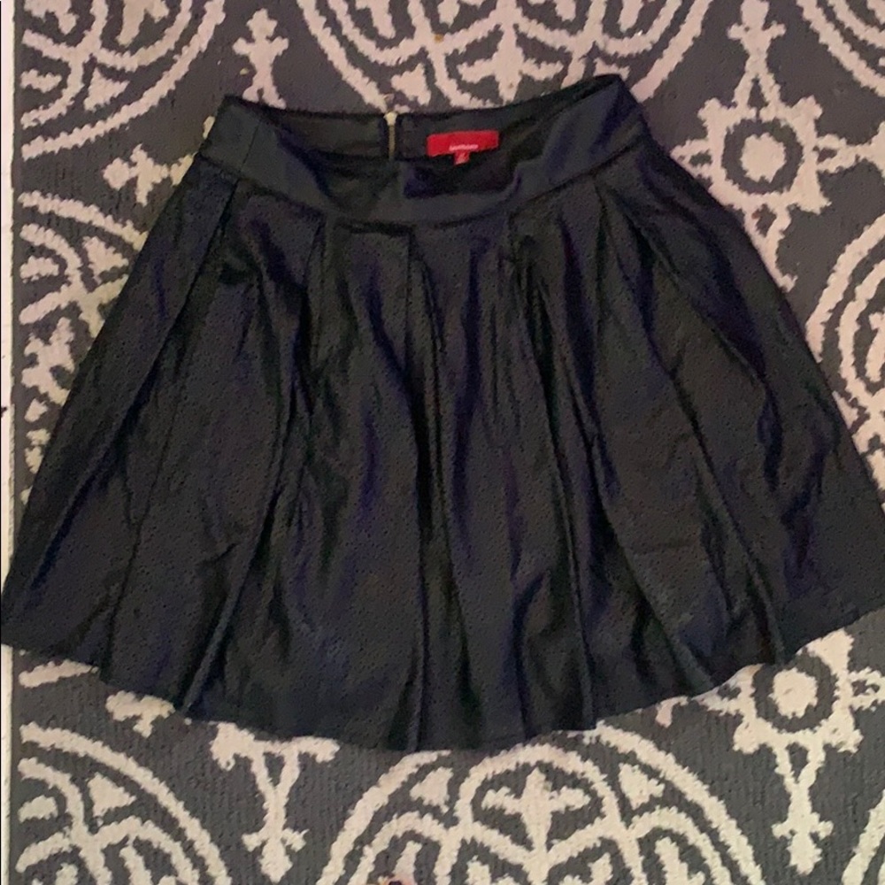 Faux leather pleated Sax’s Fifth Avenue skirt